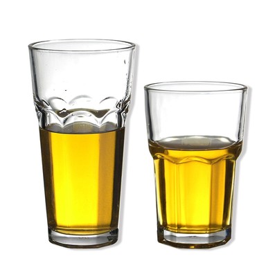 只装 八角玻璃厚实水杯果汁杯大容量70ML 家用 KTV 酒吧啤酒杯