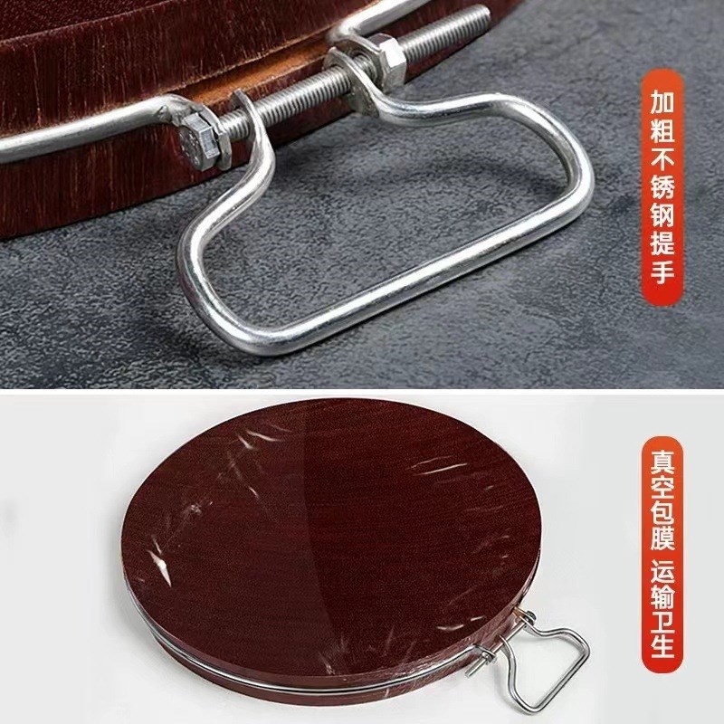 正宗铁木菜板家用圆形木砧板案板整木切菜板加厚砍骨实木菜墩