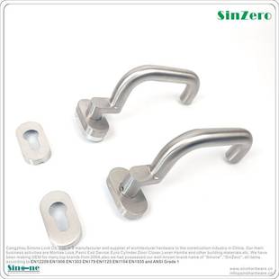 塑钢门专用一字型材专用把手窄边型材玻璃钢框门窗断桥铝门把手