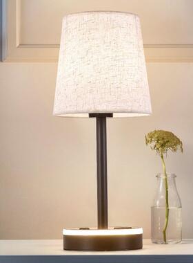 20T301025变新款卧室台充电款美灯式复古触摸式三色光美布艺工厂