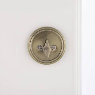 家用拉手锁金属门锁锌合金把手锁按压式门锁大门卧室门锁单舌门锁