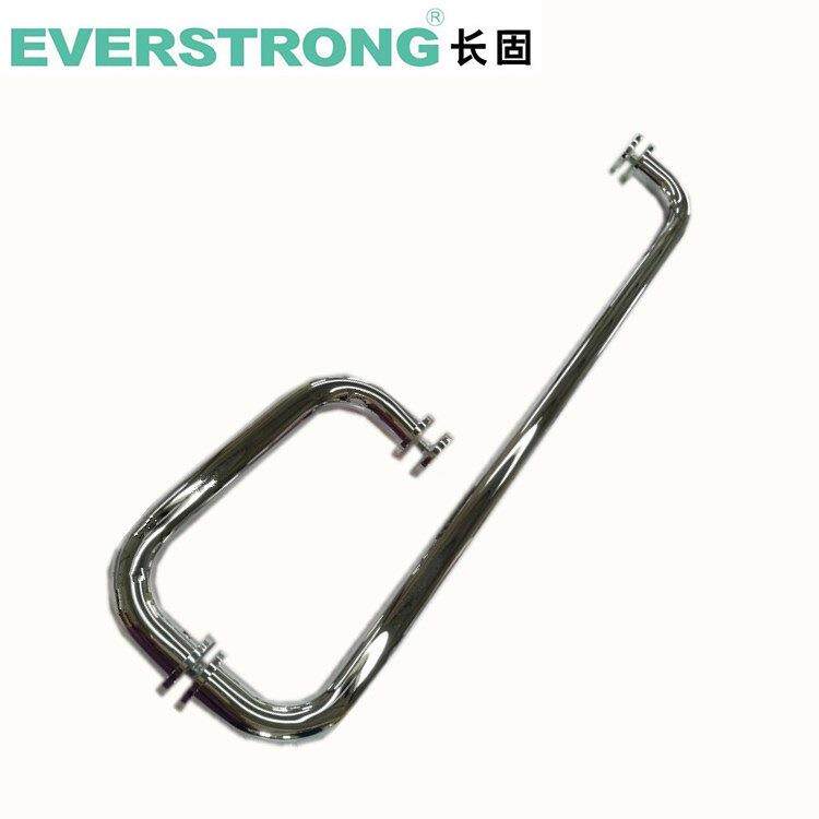 铜淋浴房门把L扶手玻璃SCE镀手铬浴室形门拉手玻璃门配全件