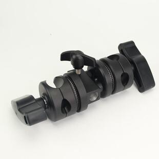 影视魔术腿双头M11 033D接头C型转盘臂灯架横臂杆附件C架型转支斜