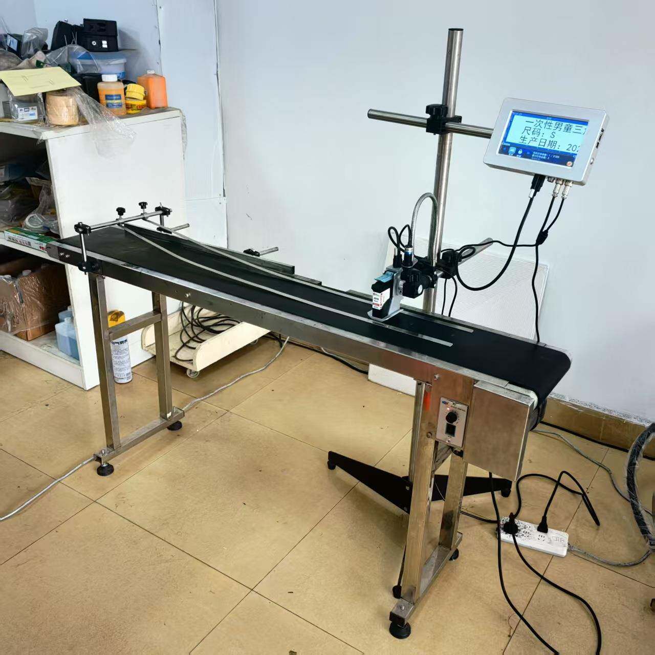 在线JH-01喷式机码流水线小型喷生产日期打码塑料袋子纸机箱胶袋