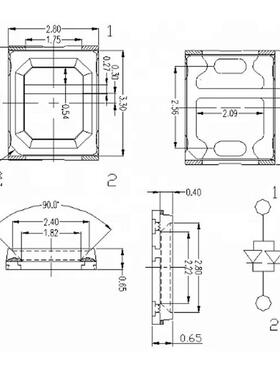 厂家直6V销珠高压NSV2835白光灯1W100120LM暖白自然白可-做光色