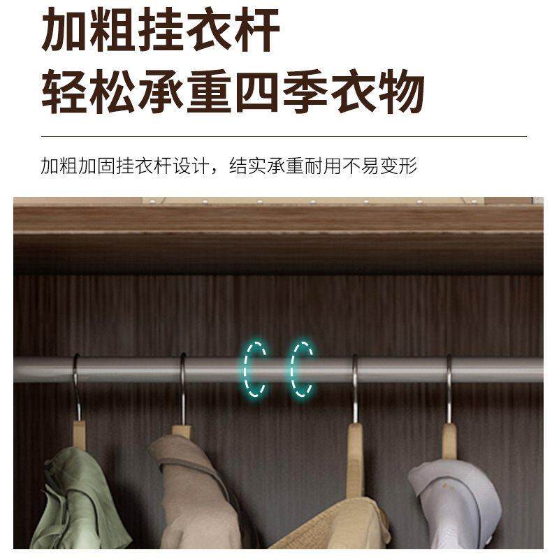衣柜家用卧室木柜质子简易两三开FKK门出租用房屋经小济型组装户