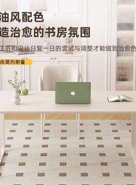 岩小板书桌简约现户代家用JPU卧儿童学习桌办室公桌客厅奶油型电