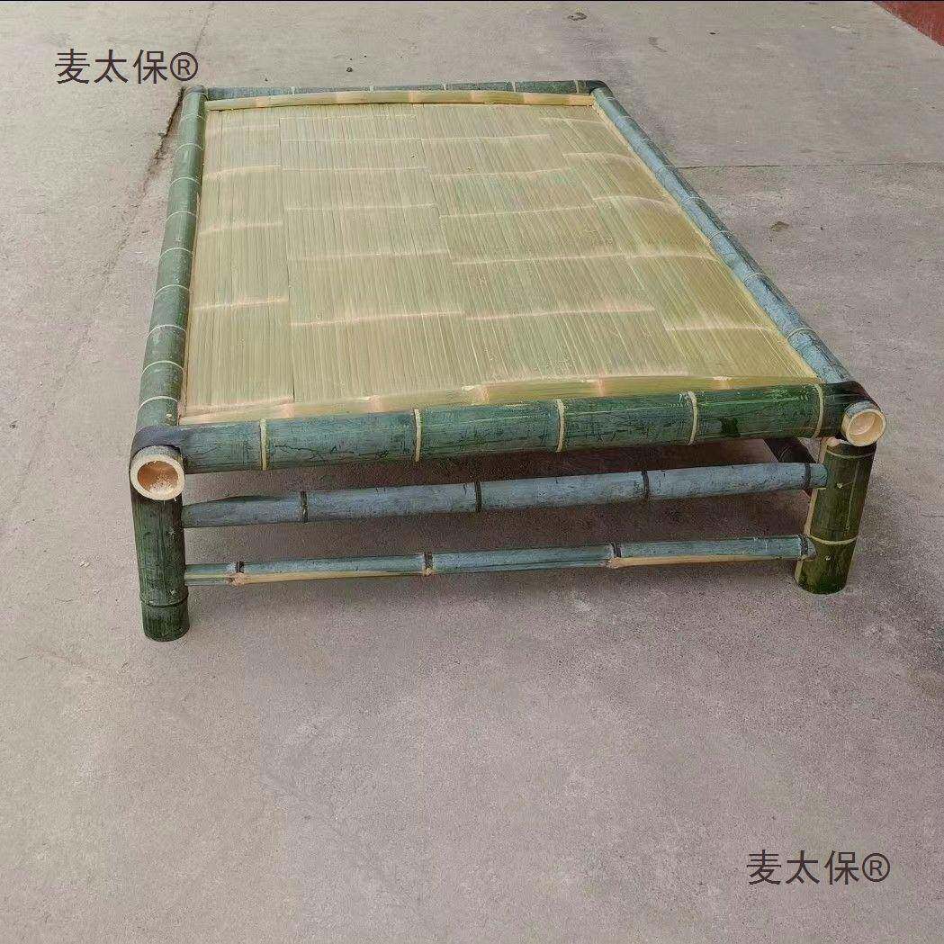 天竹凉床竹双床LQJ老式纯手工老式床单人家用人午休传夏统竹乡麦