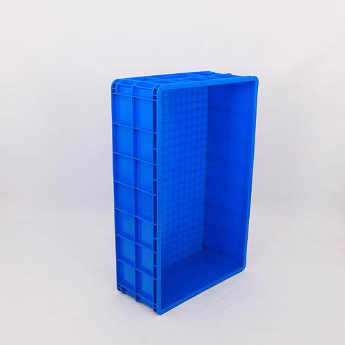 蓝色大加号周转箱1米箱蓝色大新号周转箱QRQ料料厚塑胶箱可堆高塑