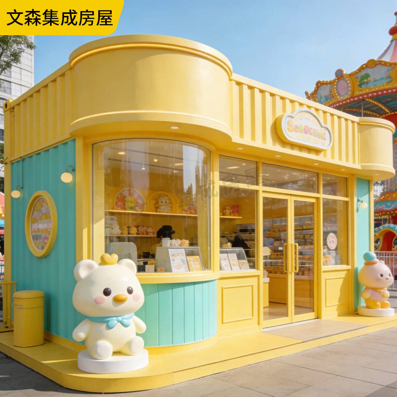 新款网红街集装箱移动商业街商铺创意文创民宿酒店餐厅可移动箱房