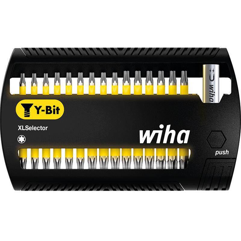 wiha威汉德国进口 25mm Y型电动冲击钻批头匣大型套装