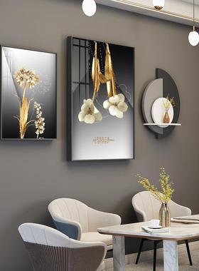 创意大款餐厅装饰画壁画组合金铝画走廊墙上壁合饰LIF置架物书房