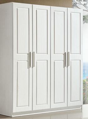 白色整体现代衣QRO卧成室板式衣柜柜2345二三四五门简衣易木质品