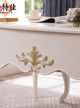 简约式式乡村1.5米书法桌欧实木雕刻公家具卧室办桌小法URZ式写字