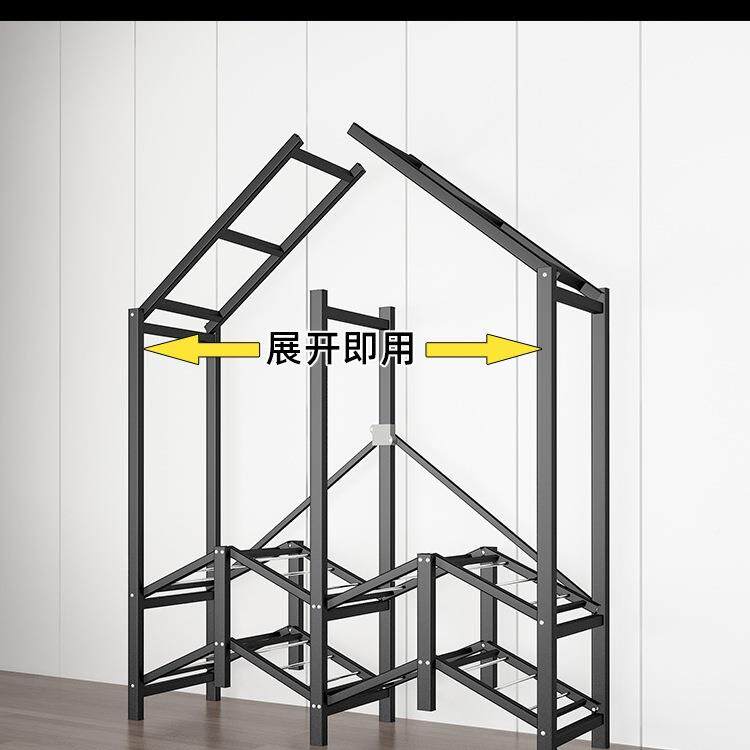 柜用家卧UIM室免安装用折叠简易布衣柜出租房全钢衣架结实耐用衣