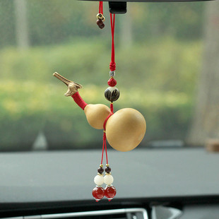 葫芦汽车挂件车内挂饰车载吊坠带龙头天然小男士 手工创意高档 女款