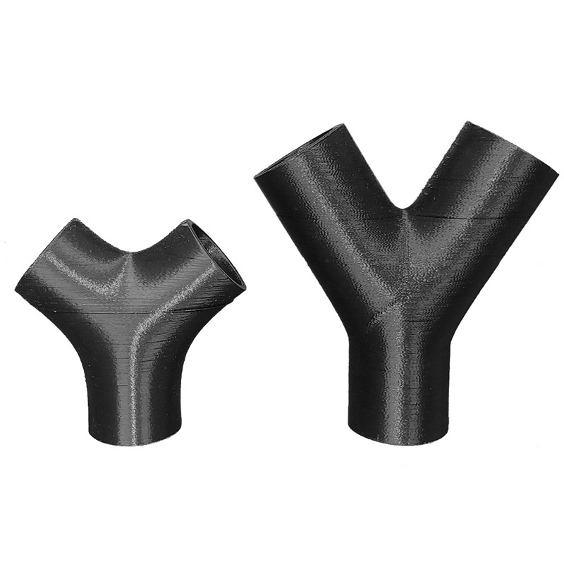 防毒面具呼吸器导气管等径三通Y管三叉气管接头唐丰导管接头配件