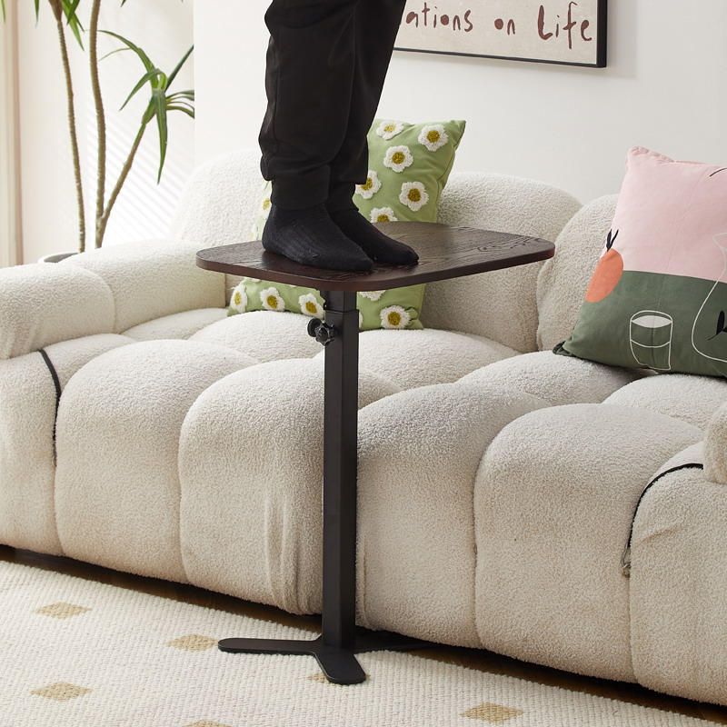 实木升降小户型床边桌可移动岩板电脑桌沙发桌简约边几角几小桌子