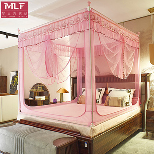 儿童防摔蚊帐三开门公主风拉链加密加厚1.5米1.8m床家用2021新款