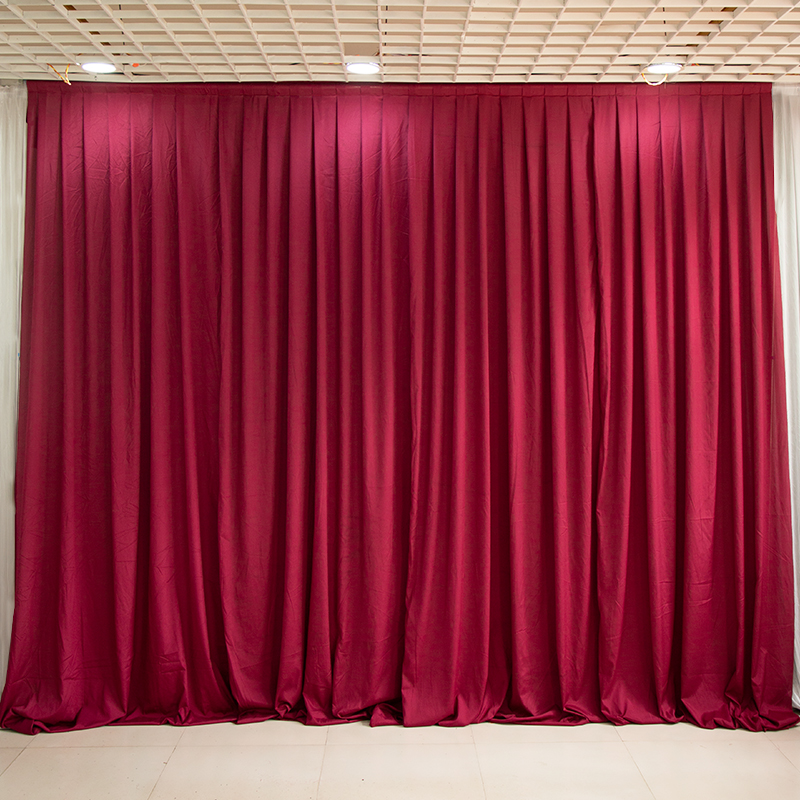 婚庆纱幔背景婚礼布幔结婚舞台幕布帷幔装饰打底幔身场景布置道具