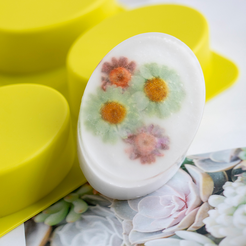 爱皂坊 四连可撕正圆 方块 椭圆 长方形硅胶手工皂模具香皂矽胶模