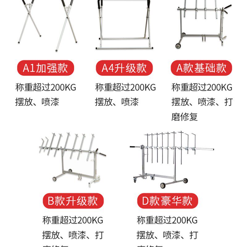 喷漆房多功能旋转喷漆架子 汽车保险杠喷漆支架 汽车钣金喷漆工具