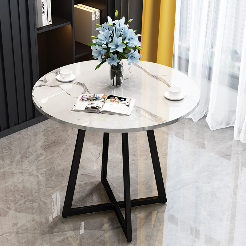 经济型接待洽谈小圆桌售楼部会客休闲桌子办公室休息区阳台小圆桌