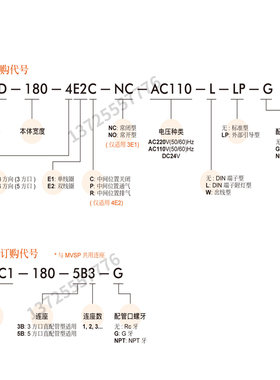 MVSD-180-4E1 DC24 AC220 3E1 4E2CR Mindman原装台湾电磁阀气动