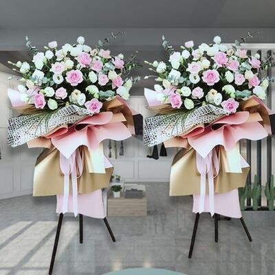 郑州开业花篮鲜花大麦麦穗气球同城中原二七金水管城上街区速递