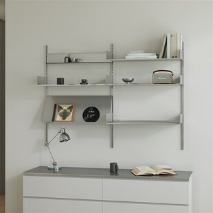 书格有物不锈钢悬浮式置物架洞洞板收纳展示架客厅墙面装饰咖啡角