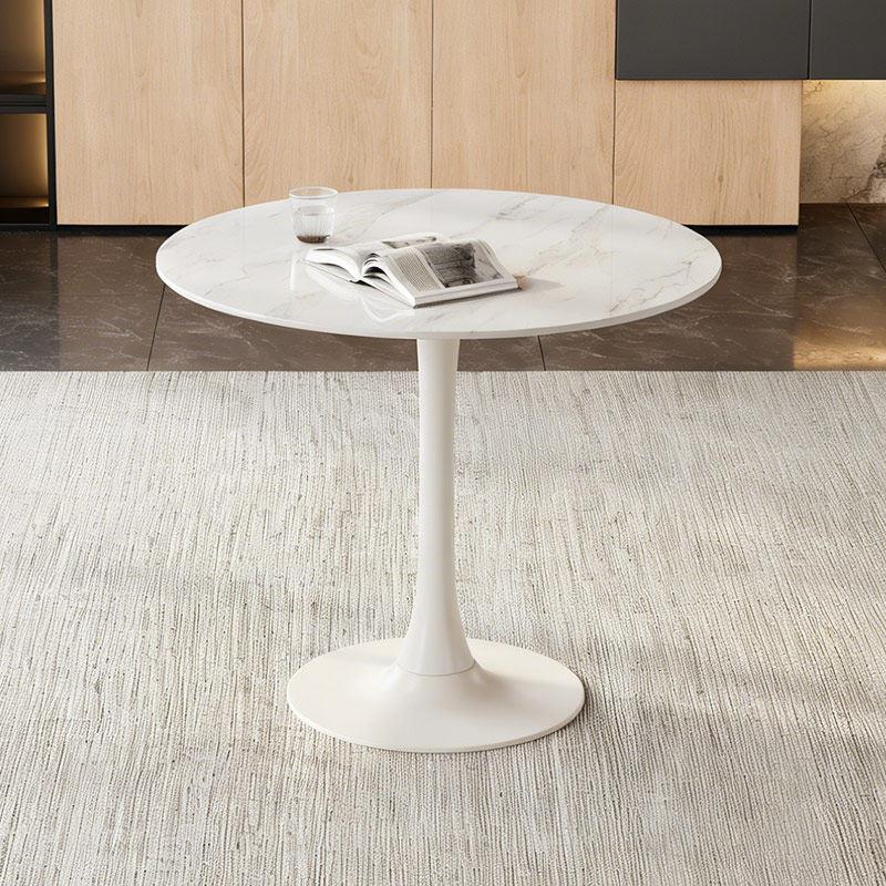岩板洽谈接待桌椅组合休闲小圆桌简约现代样品屋展示中心会客轻奢