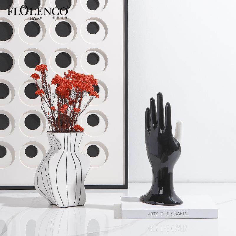 创意现代陶瓷拼色手掌艺术摆件售楼处客厅酒柜轻奢工艺品家居装饰,鲜花速递/花卉仿真/绿植园艺,割草机/草坪机,淘宝优惠券,粉丝福利购,淘宝优惠卷