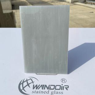 【厂家直销】灰色乳浊玻璃 教堂装饰艺术彩色彩绘玻璃 【1864-2