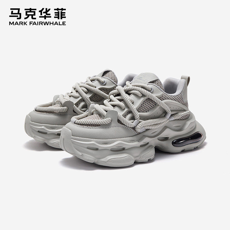 马克华菲增高休闲运动老爹鞋男款2026新款秋冬加厚加绒棉鞋子男鞋,流行男鞋,老爹鞋,淘宝优惠券,粉丝福利购,淘宝优惠卷