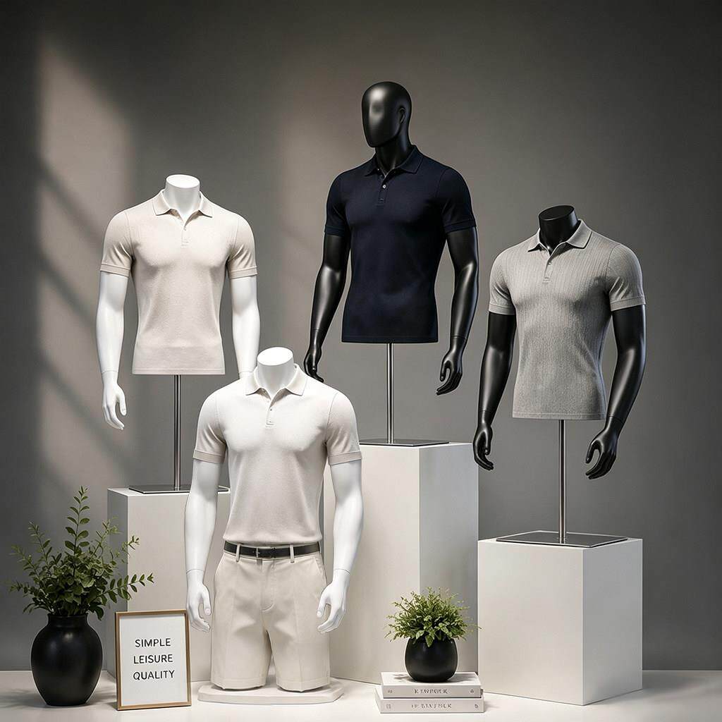 男装店半身运动模特道具男人台模特架子服装店全身假人内衣展示架