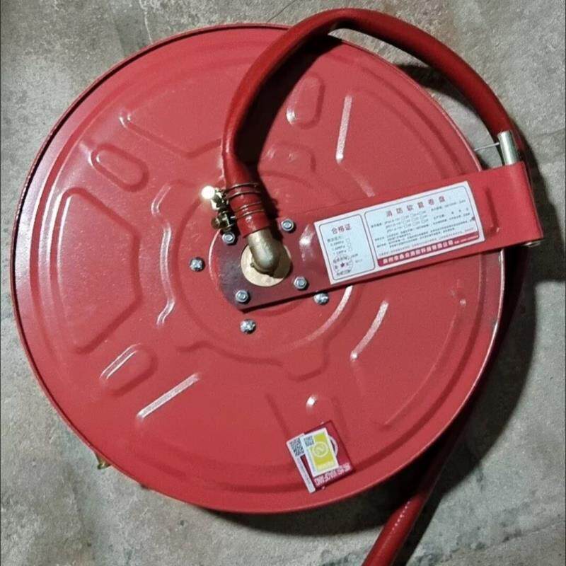 消防卷盘消防软管卷盘卡扣水龙卷消防栓箱水带卷盘箱柜全套壁挂式
