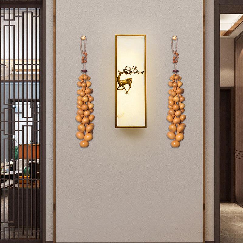 天然葫芦串挂饰纯手工葫芦多子多福挂件玄关客厅餐厅创意装饰挂件