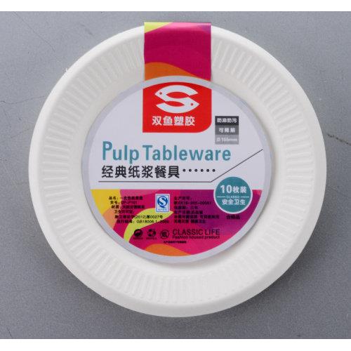 双鱼一次性纸餐具6英寸15.5厘米的纸盘DF-P101