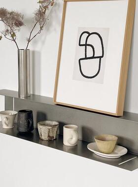 一字隔板不31019锈钢工形字置物架挂列式多层上墙展示架墙面装饰