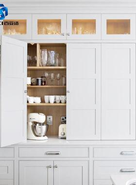 橱柜折BTS门叠门无下轨道配件小轨门型铝合金推拉双折移吊轮滑五