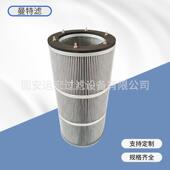 妨静电滤筒吊装 曼特滤上装 6螺杆滤筒 除尘滤芯螺丝杆覆膜粉尘滤芯