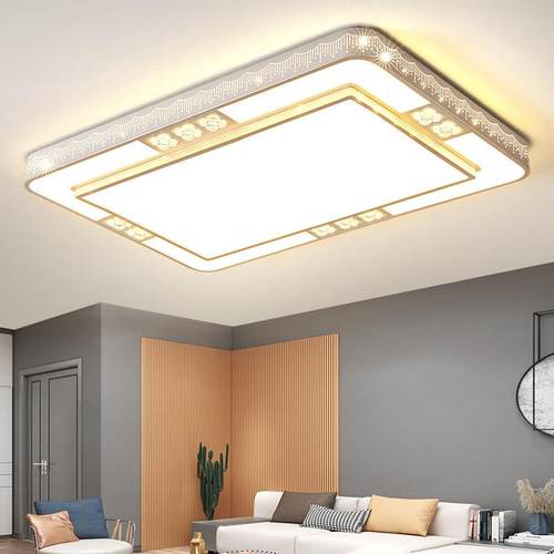 客厅灯现代简约大气2024年新款led吸顶灯长方形主灯灯具网红大灯