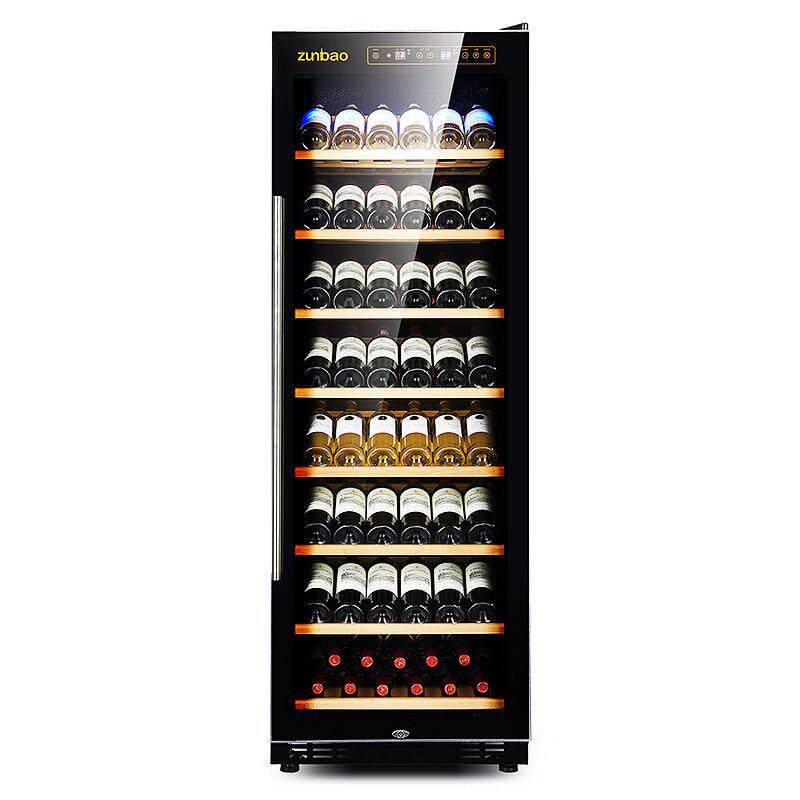 尊堡 BJ-508压缩机制冷红酒柜138瓶508升恒温恒湿杯挂黑光珠