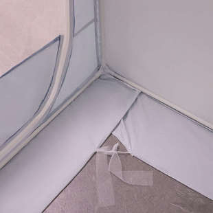 新款学生上下铺遮光蚊帐儿童一体式三幔开门支架床家用防尘宿舍帘