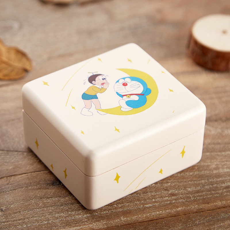卡通迷你手摇音乐盒复古木质发条八音盒创意男女生毕业季生日礼物