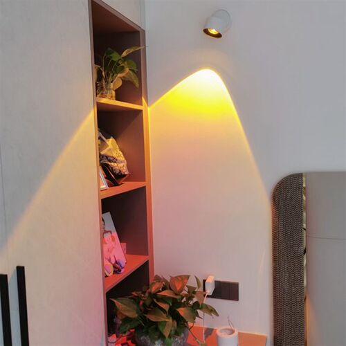 网红落阳灯背景墙装饰灯led夕阳灯吸顶壁画射灯日落拍照投影美景