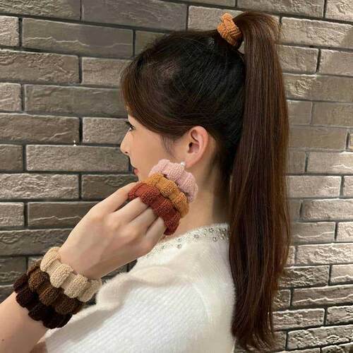 秋冬款高弹力耐用装可爱头绳橡皮筋女无痕扎头发绳扎马尾发圈