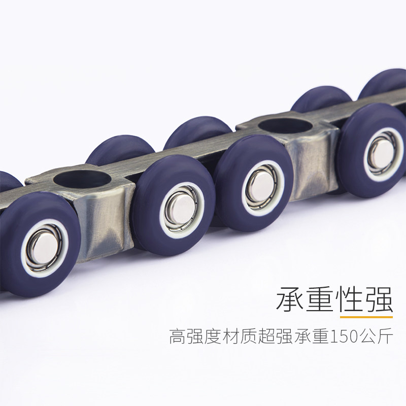 阳台静音推拉门厨房实木门玻璃门移轮门12吊滑轨滑轮五金配件轮轮