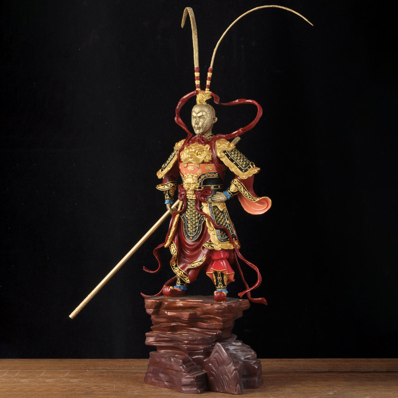 孙悟空大圣饰品战斗胜利佛像孙悟空办公室铜像入口客厅前台商务礼