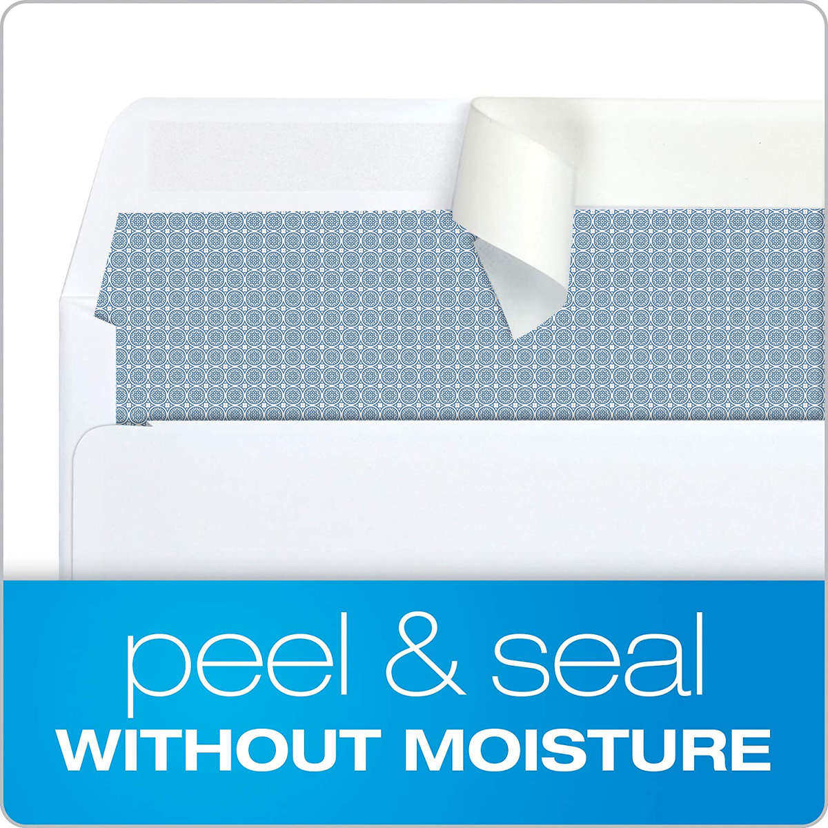 西式自粘式信封空白双面无不干胶字封口白色上加厚140字无克自封